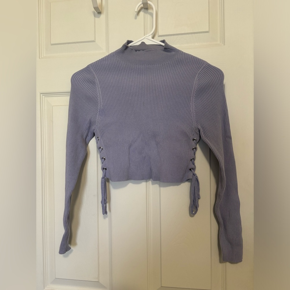 Sky Blue Crop Top